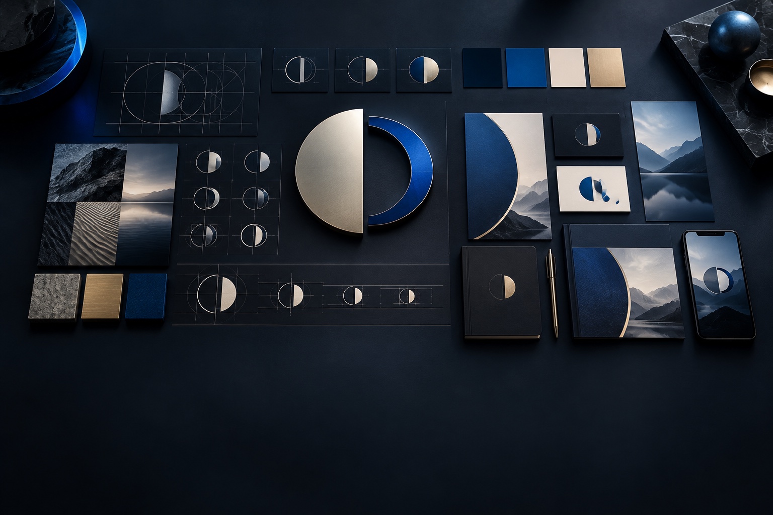 Geometric identity studies refined into one connected visual system